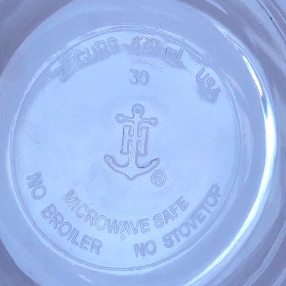 Anchor Hocking Bowl w/ Lid 2 Cups 1903-AH Blue - Picture 3 of 13